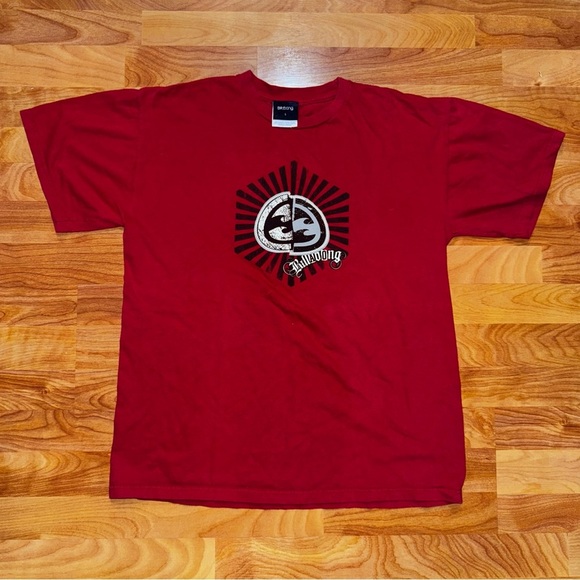 Billabong Other - Rare Vintage Billabong T Shirt Red Graphic Print Tee Men’s Size Large Vtg Shirt